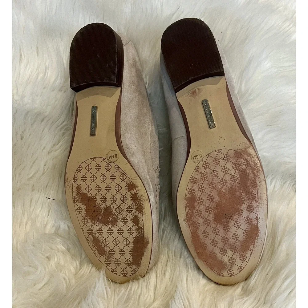 Antonio‎ Melani Taupe Suede Loafers Women's 8.5 Slip On Comfort Shoes Flat